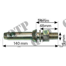 Broche de machine-outil Cat 1 - 34 po. UNF (Pack de 2)