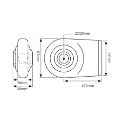 Bras inférieur interchangeable
