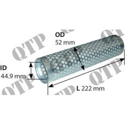 Intérieur du filtre à air