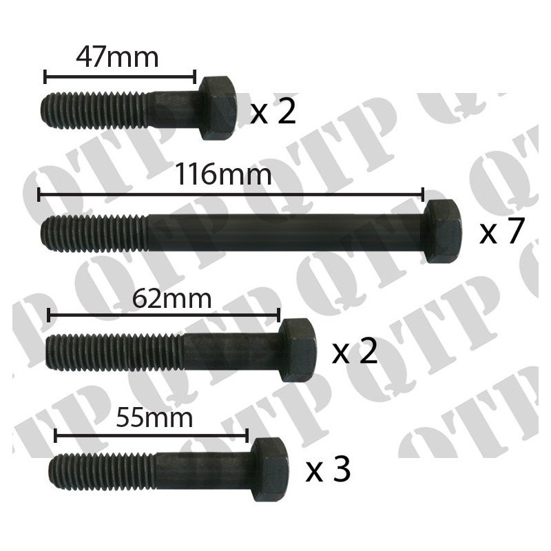 Kit de goujons du couvercle rabattable